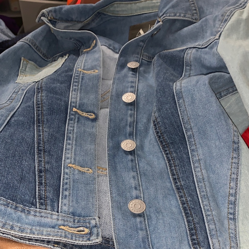 A/X Armani Exchange Two-Tone Blue Denim Jacket